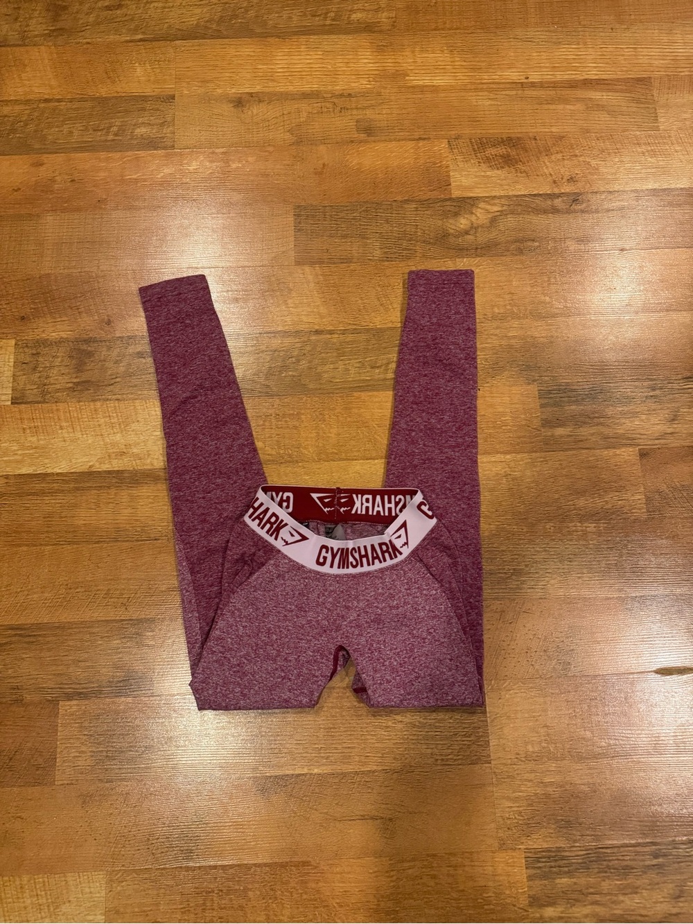 Gymshark Maroon Heather Seamless Leggings